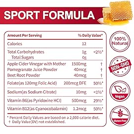 KGGCDD (2 Pack) Keto ACV Gummies1500MG Keto Gummies Apple Cider Vinegar Formulated with Pomegranate Beet Juice Powder B12 Vegan Non GMO 120 Gummys