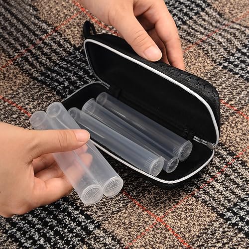 Miniatura 6 de Tubos de 4.567 in transparentes de plástico tamaño King para almacenamiento de tubos preenrollados con tapa para apretar (paquete de 50), soporte de