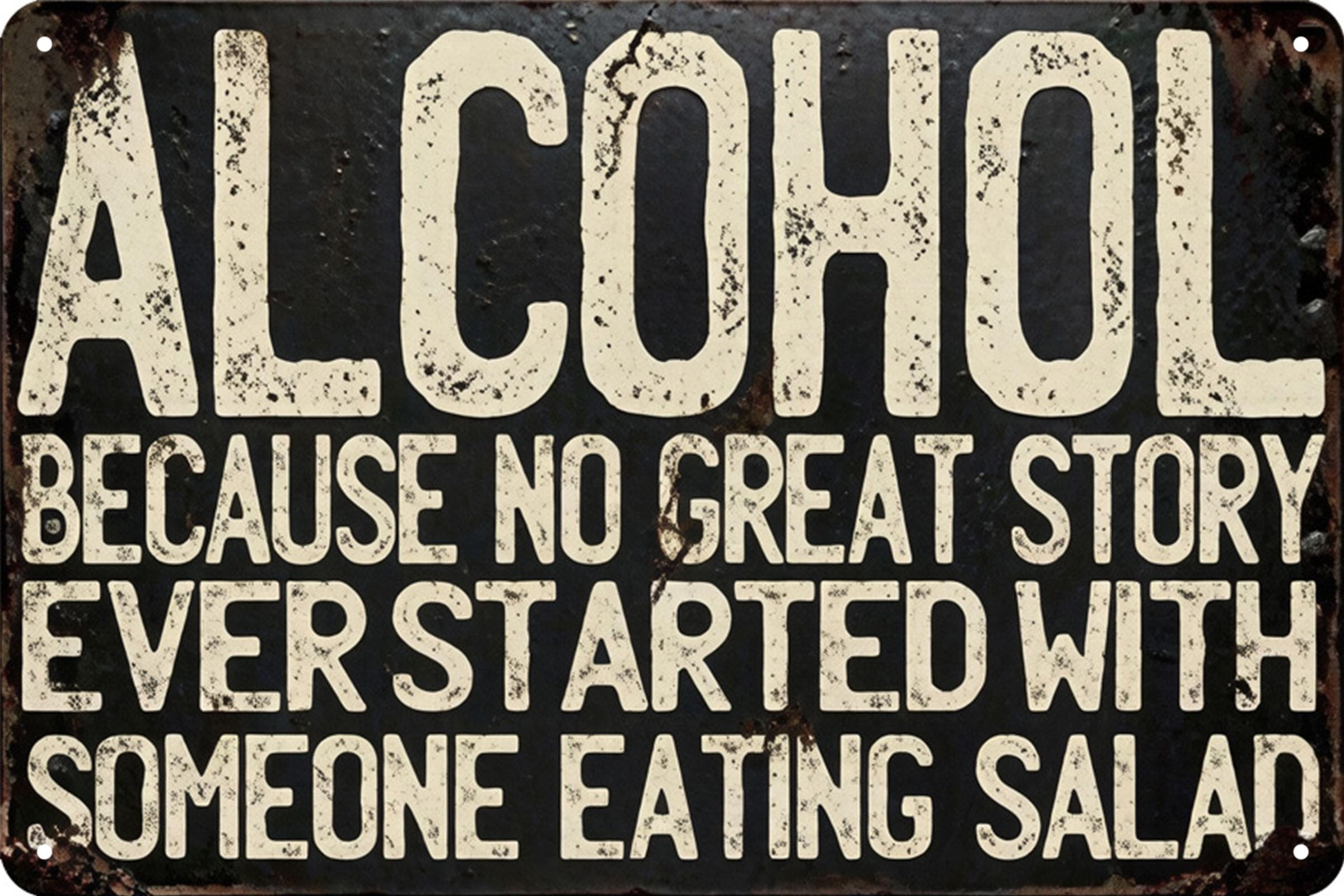Vintage Room Metal Sign,Retro Home Tin Sign,Wall Aesthetics and Decor for House Kitchen Bar Pub Club Cafe Living Room Restaurant Shop Office 8x12 Inches (alcohol)