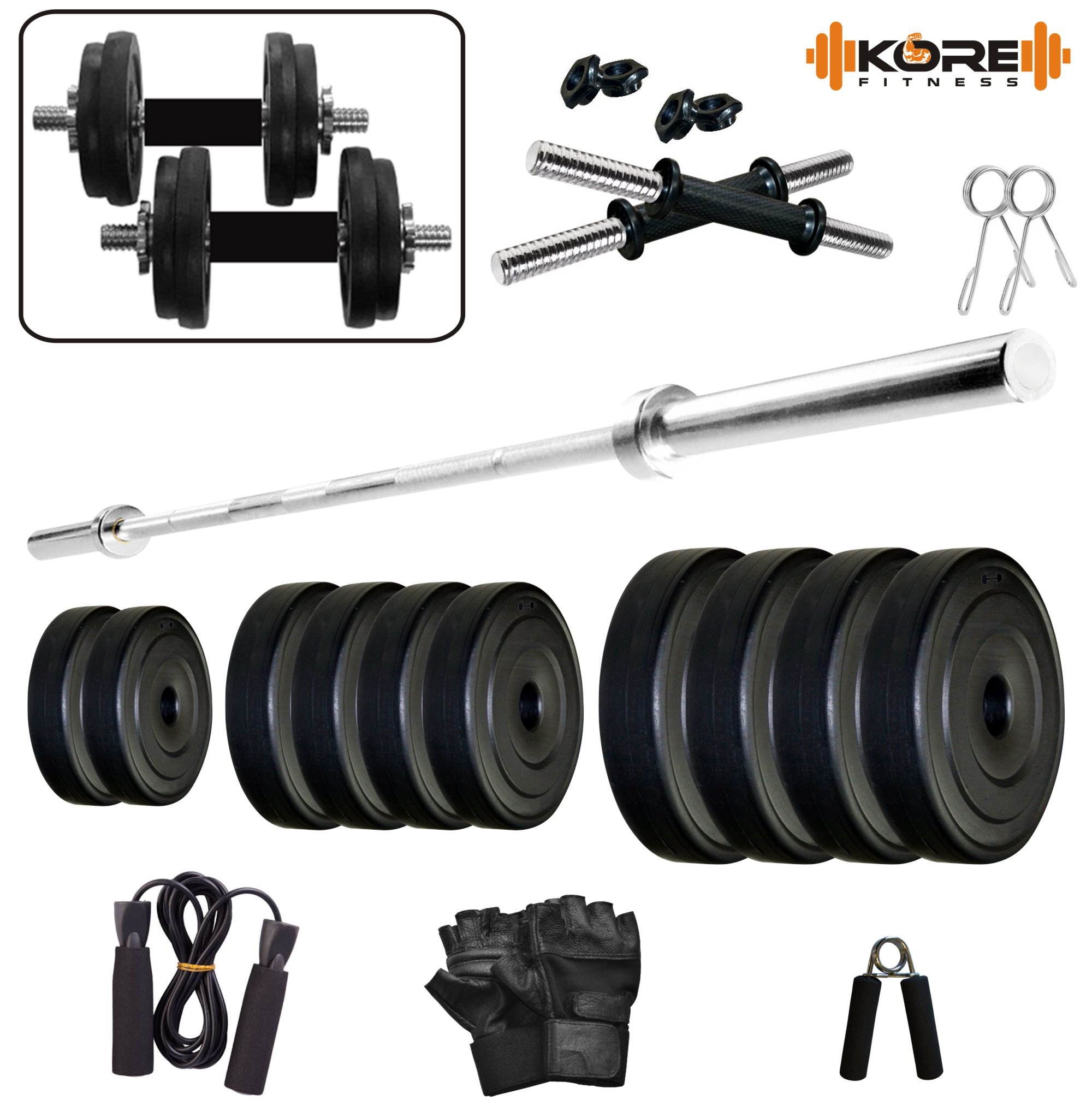 Kore K-22kg Combo 9-WB-SL Home Gym (B072SMNWY6) Amazon Price History, Amazon Price Tracker