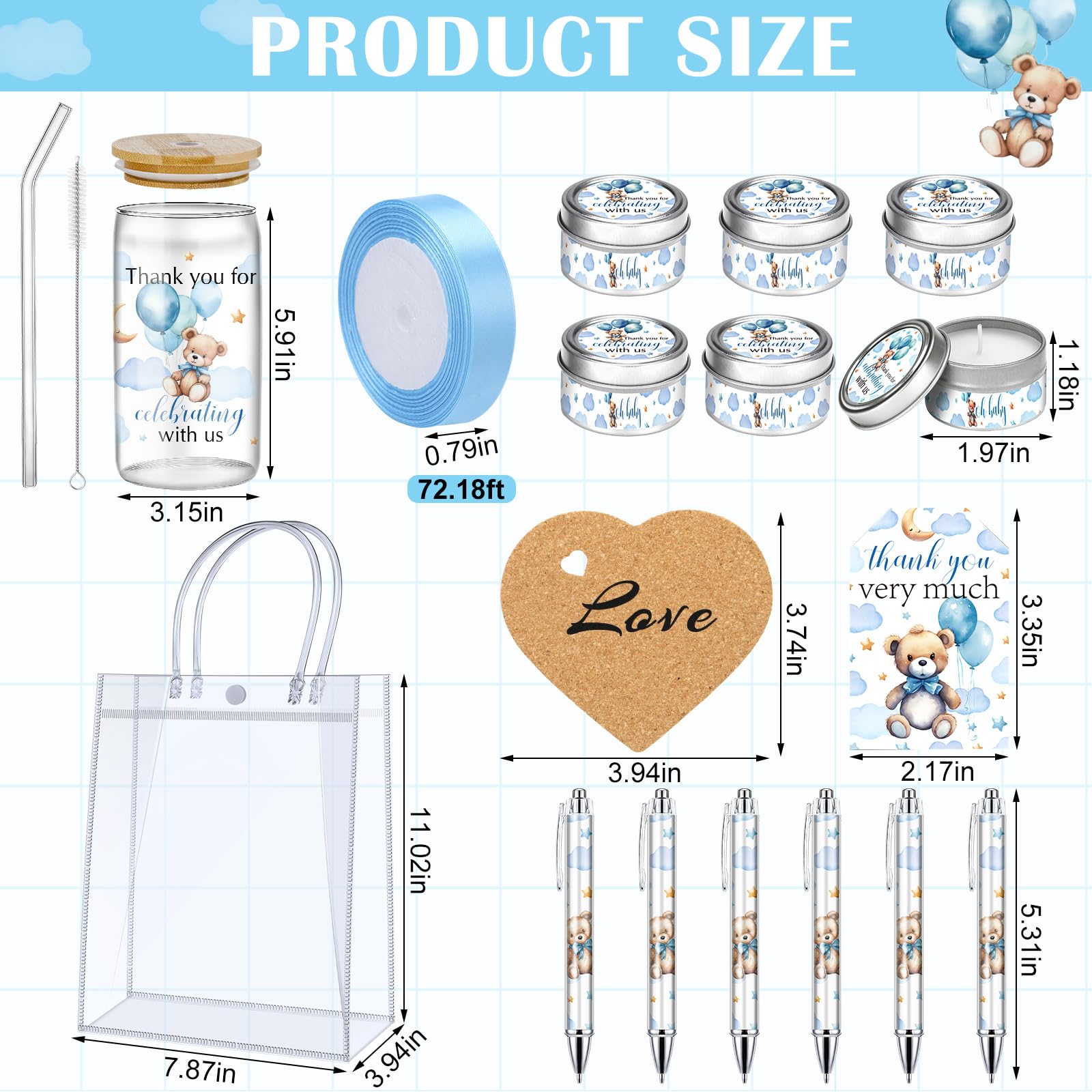 Kit Lembrancinhas MotiMind - 6 Conjuntos Para Chá De Bebê