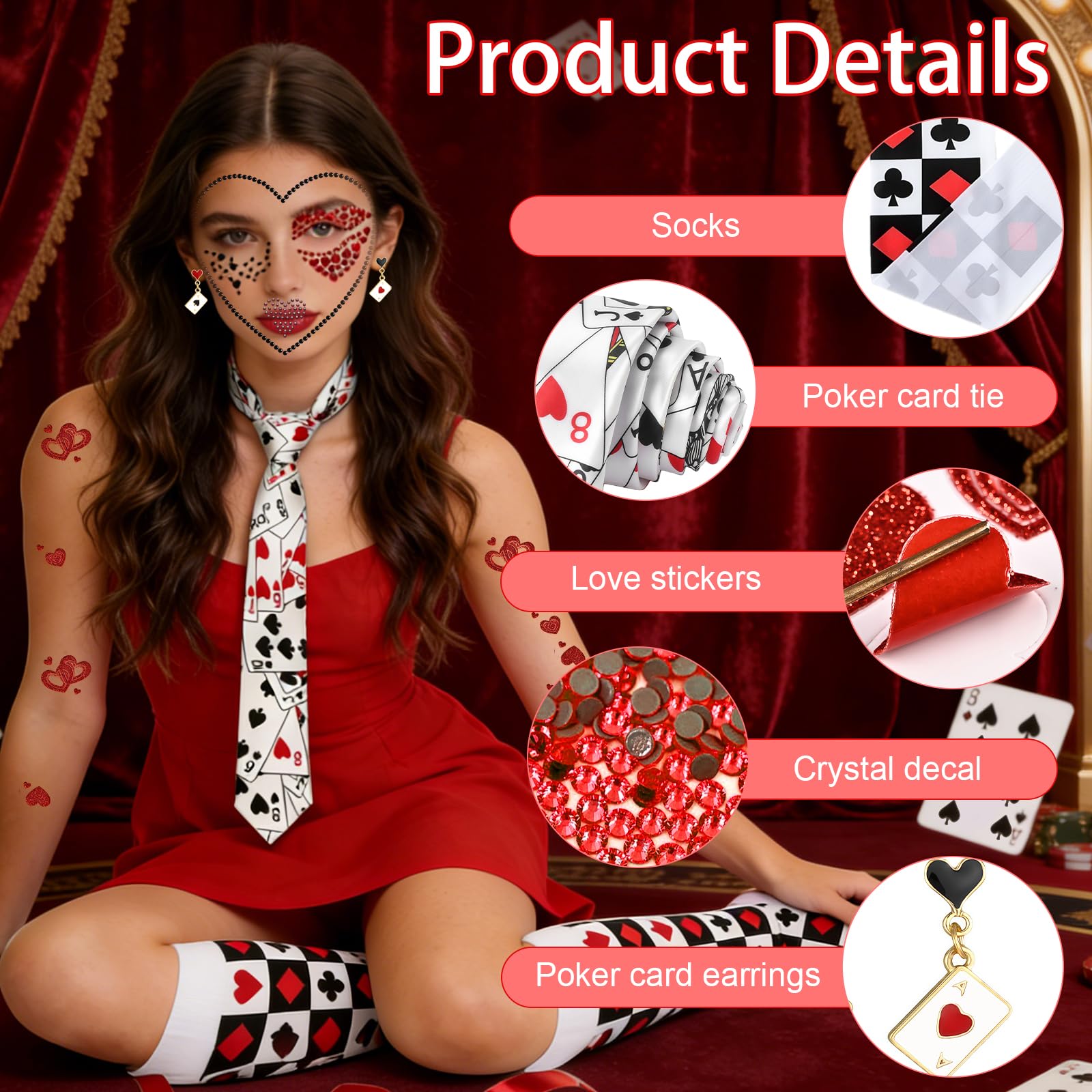 AYNKH 7PCS Queen Costume Accessories - Image 3