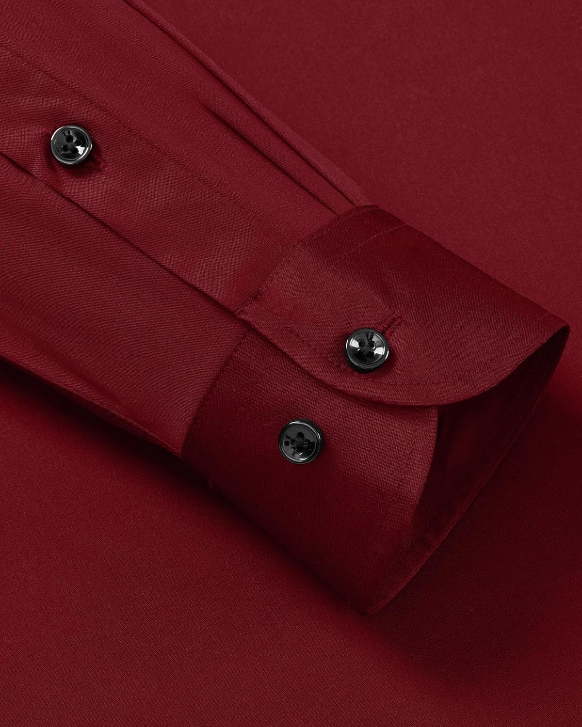 Alimens & Gentle Men's Dress Shirts Long Sleeve Wrinkle Free Stretch Business Casual Wedding Button Down Shirt - Image 4