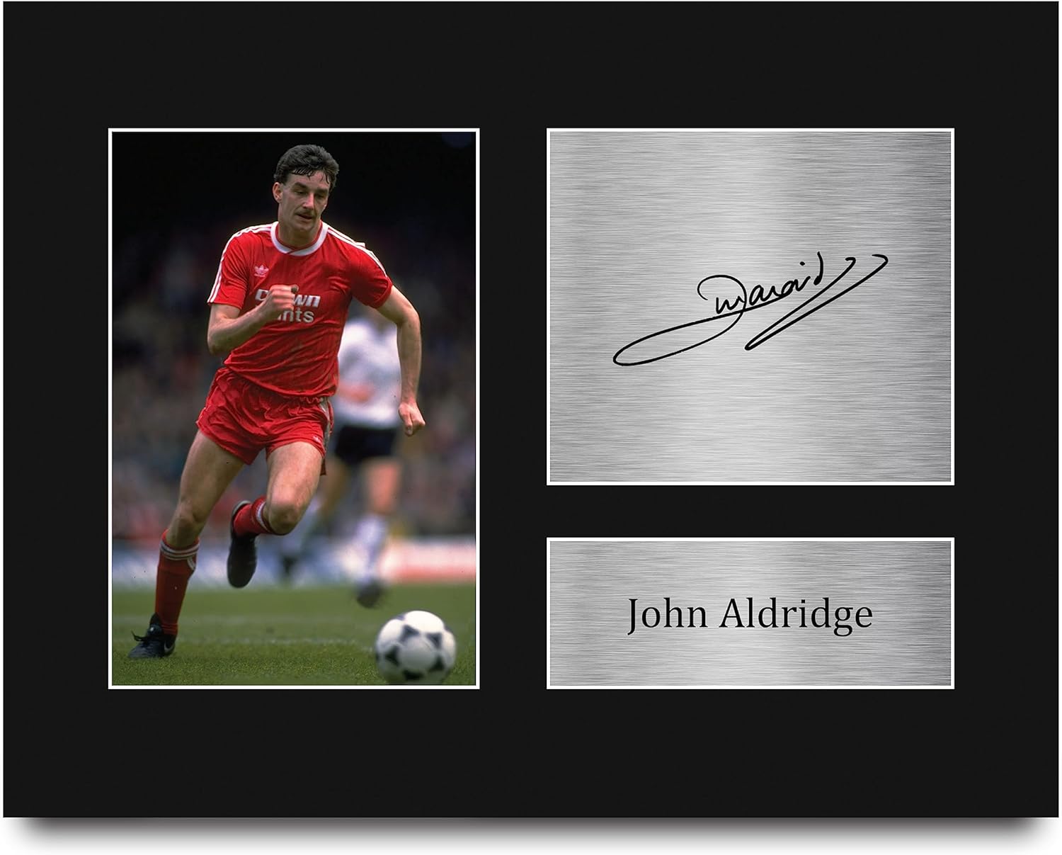 HWC Trading John Aldridge Liverpool Gifts Printed Signed Autograph Picture for Soccer Fans and Supporters - US Letter (ID-008046)