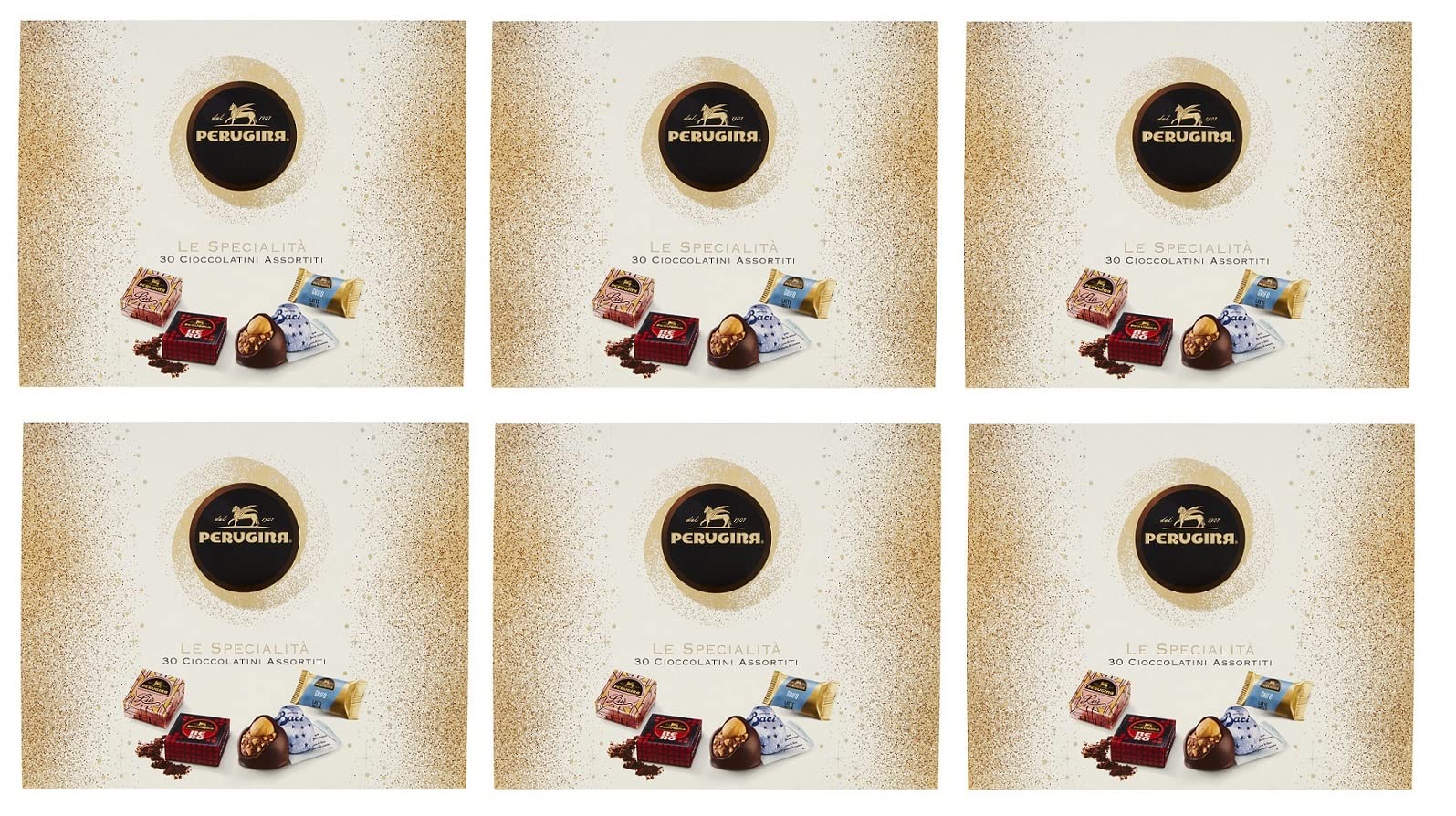 Perugina Le Specialità 30 chocolats différents avec chocolat au lait et chocolat noir 295 g Coffret cadeau