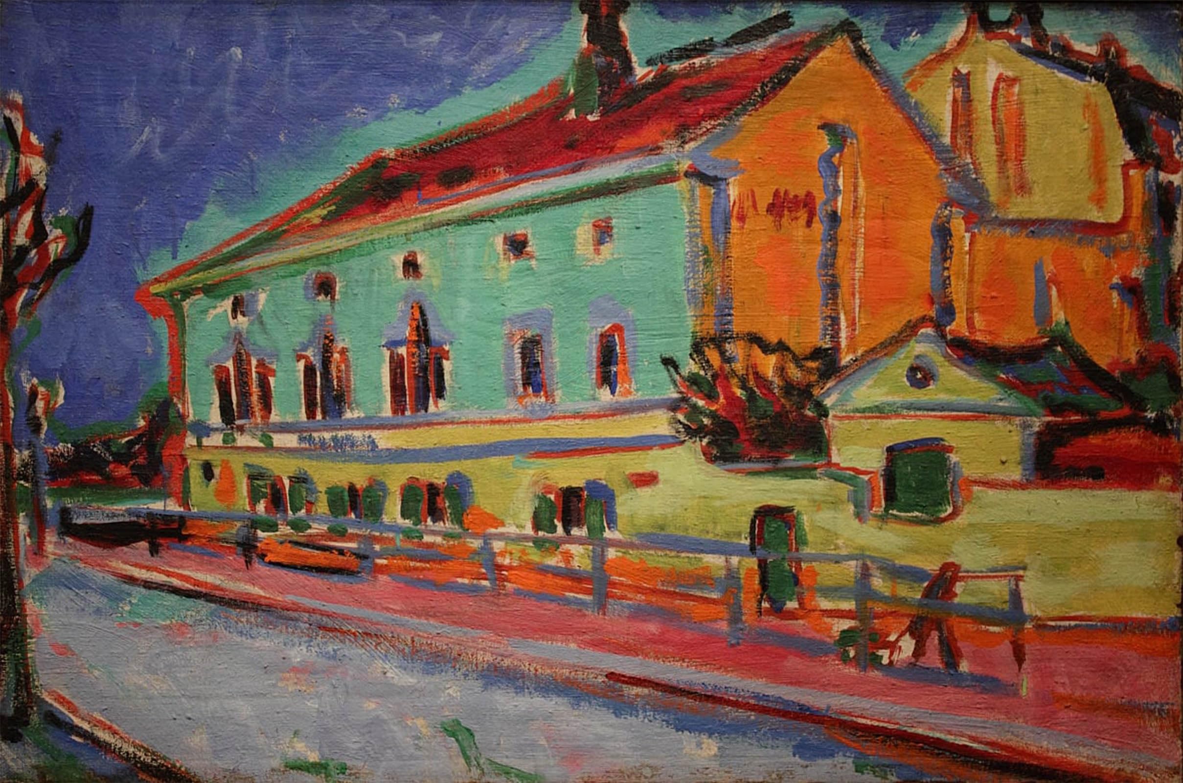 SERENDIPITP Retro Picture Poster Wall Art Pictures Painting Poster Institute Muim by Ernst Ludwig Kirchner Wall Art Canvas Print for Wall Decor 60x90cm