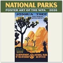 National Parks Poster Art of the WPA Mini Wall Calendar 2026 7" x 7"