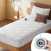 Bedsure Heated Mattress Pad Twin XL- Bed Warmer with Memory & Preheat Functions, 12-Hour Auto Off & 10 Heat Settings, Single Controller, Fast Heating, Brushed Electric Mattress Pad Twin XL, 39"x80"