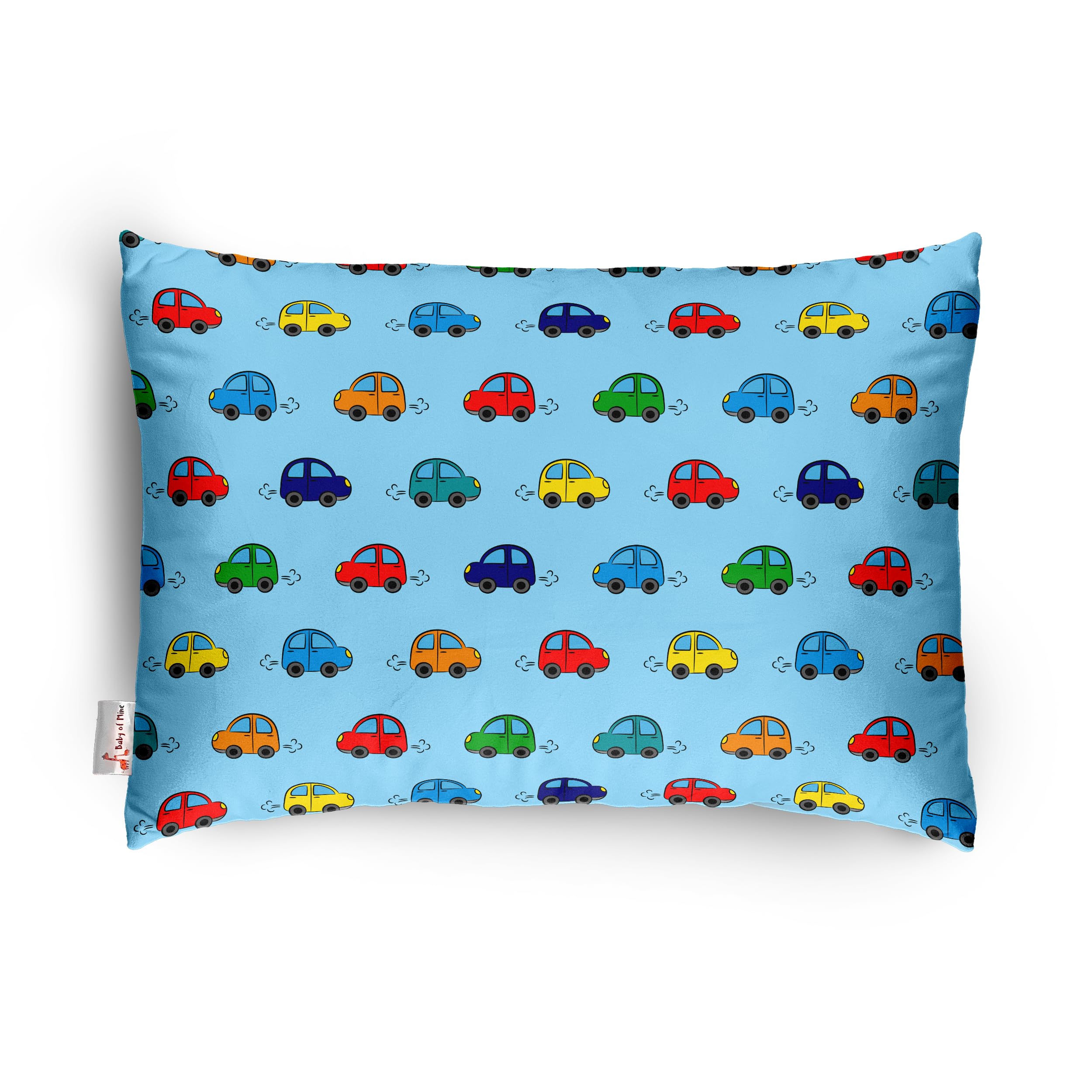Baby of Mine Personalised Premium Baby Pillow – Super Soft Cotton Cushion for Kids (1 Month–5 Years), Cute Cartoon & Animal Prints, Neck Support, Head Shaping Pillow for Baby Sleep (Pillow 02)