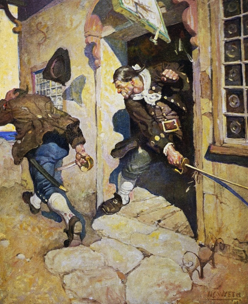 Amazon.com: Treasure Island 1911 Ncaptain Bones Routs Black Dog