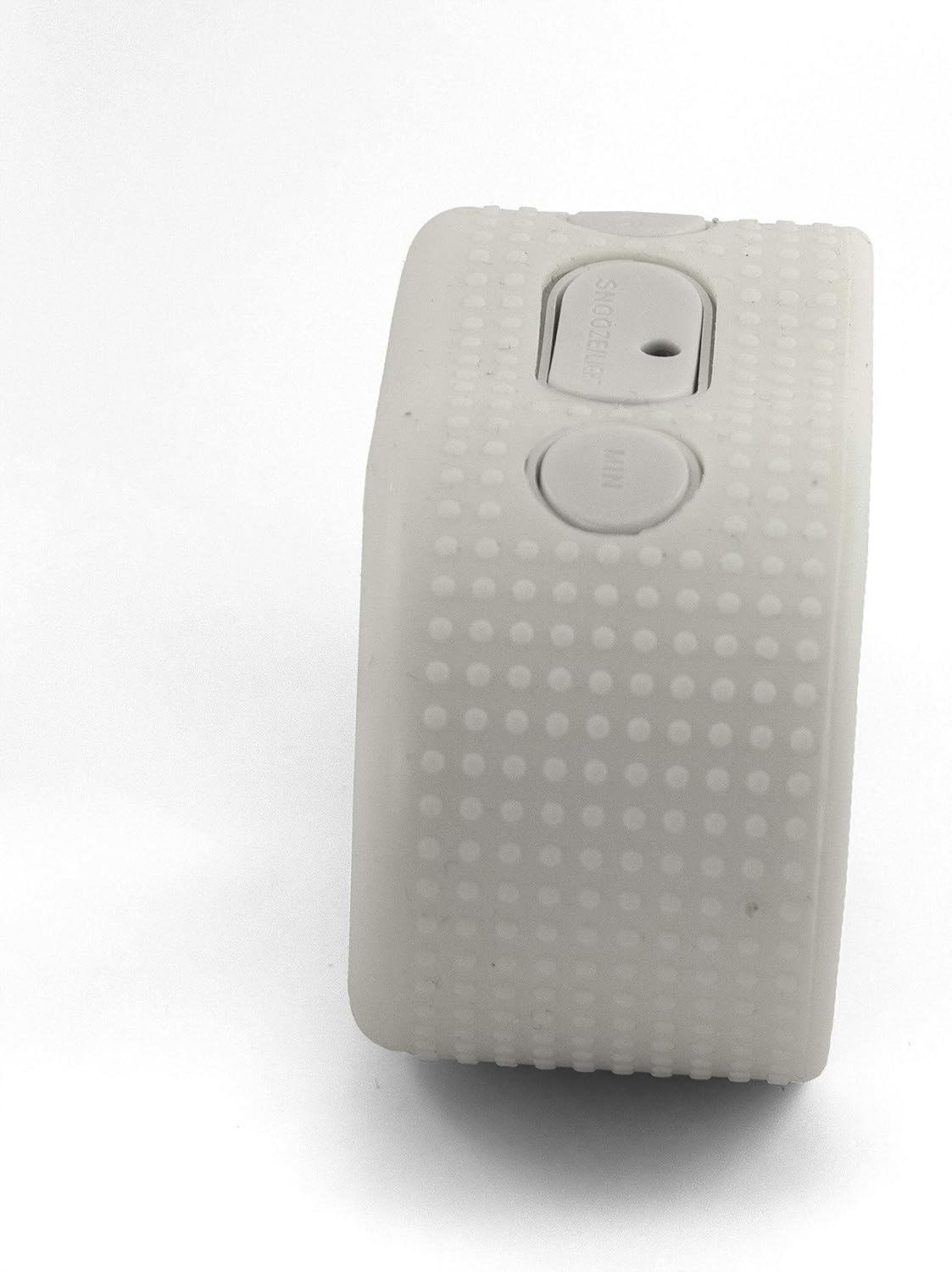 Top view of the Timelink Smartlight Rubber Alarm Clock showing Hour, Snooze/Light, and Min buttons