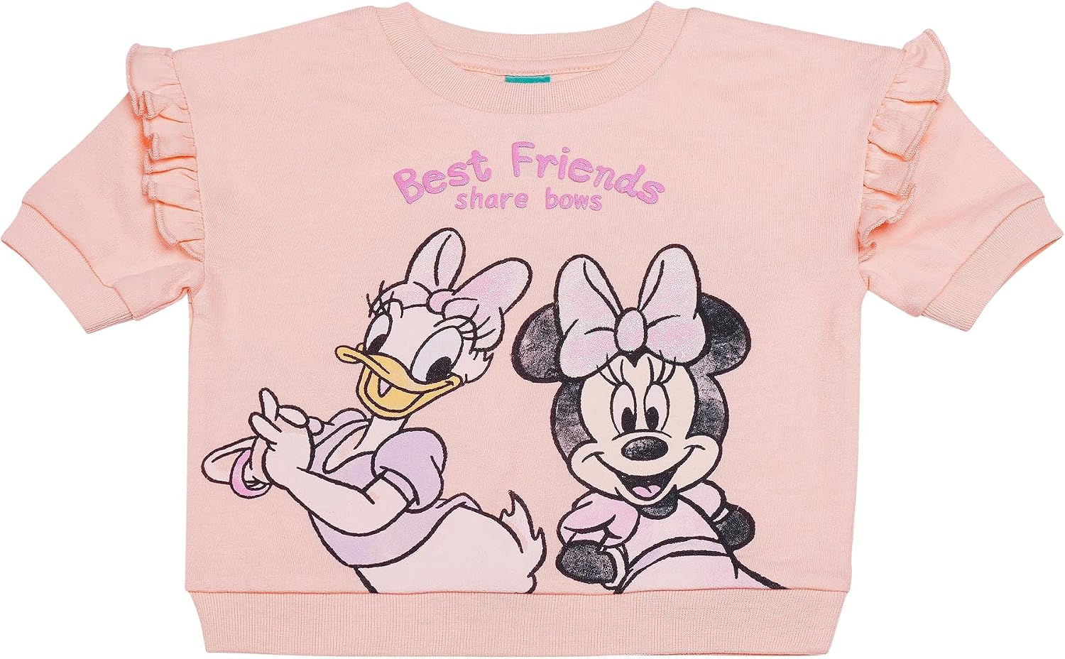 Magic Threadz Disney Clothes Baby Girls 2-Piece Short Set with Tee & Short - Minnie, Pooh, Stitch & Dalmatians Sizes (12M-3T)