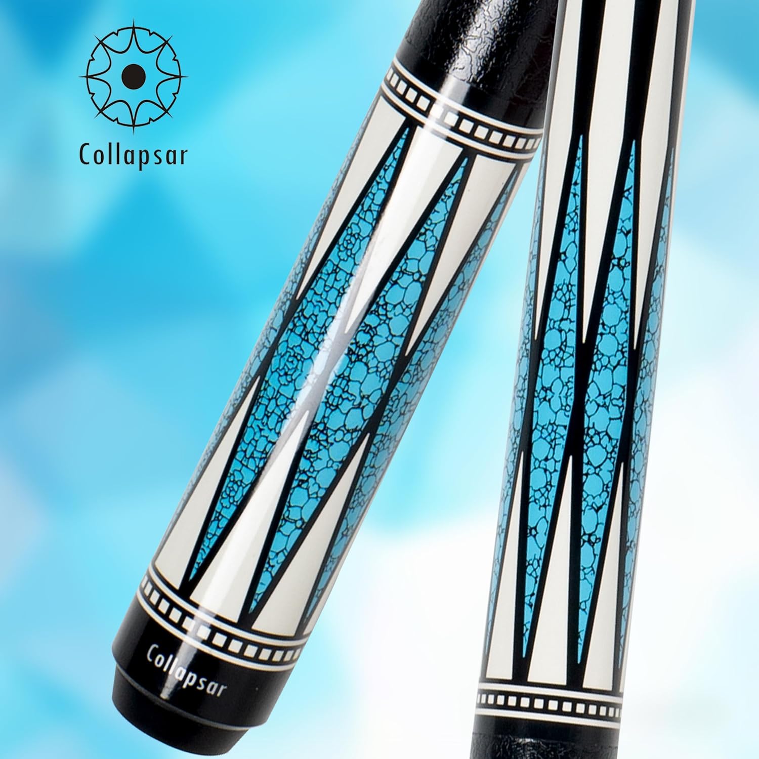 Collapsar CA Pool Stick with 1X1 Hard Case,58" Maple Professional Billiard Cue Stick,19-21 oz Pool Cue Set