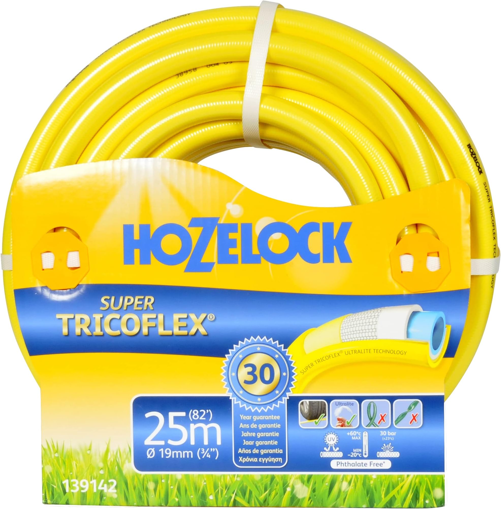 139142 19 mm 25 m "Super Tricoflex Ultimate" Water Hose - Yellow