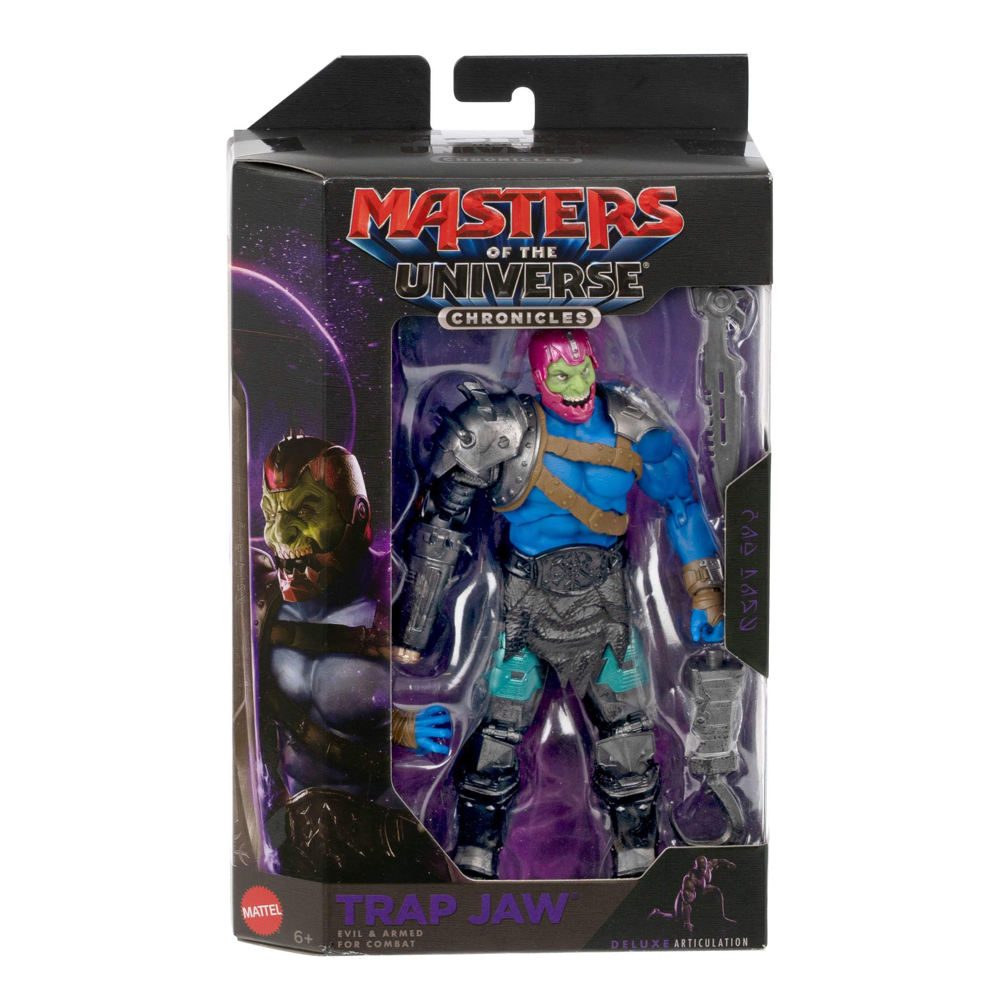 Masters of the Universe Chronicles Władcy Wszechświata Film 2026 Trap Jaw Żelaznoszczęki Figurka w skali 1:12, filmowy złoczyńca, hak na rękę, 30 punktów ruchu, zabawka dla dzieci 6+, JKJ27