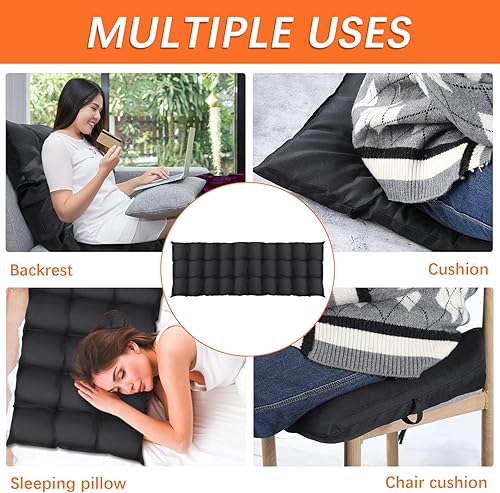 Miniatura 7 de Thyle Cojines de repuesto para columpio de banco de 63 x 19 pulgadas, cojines impermeables de 2 a 3 plazas, para muebles de patio, sillas mecedoras,