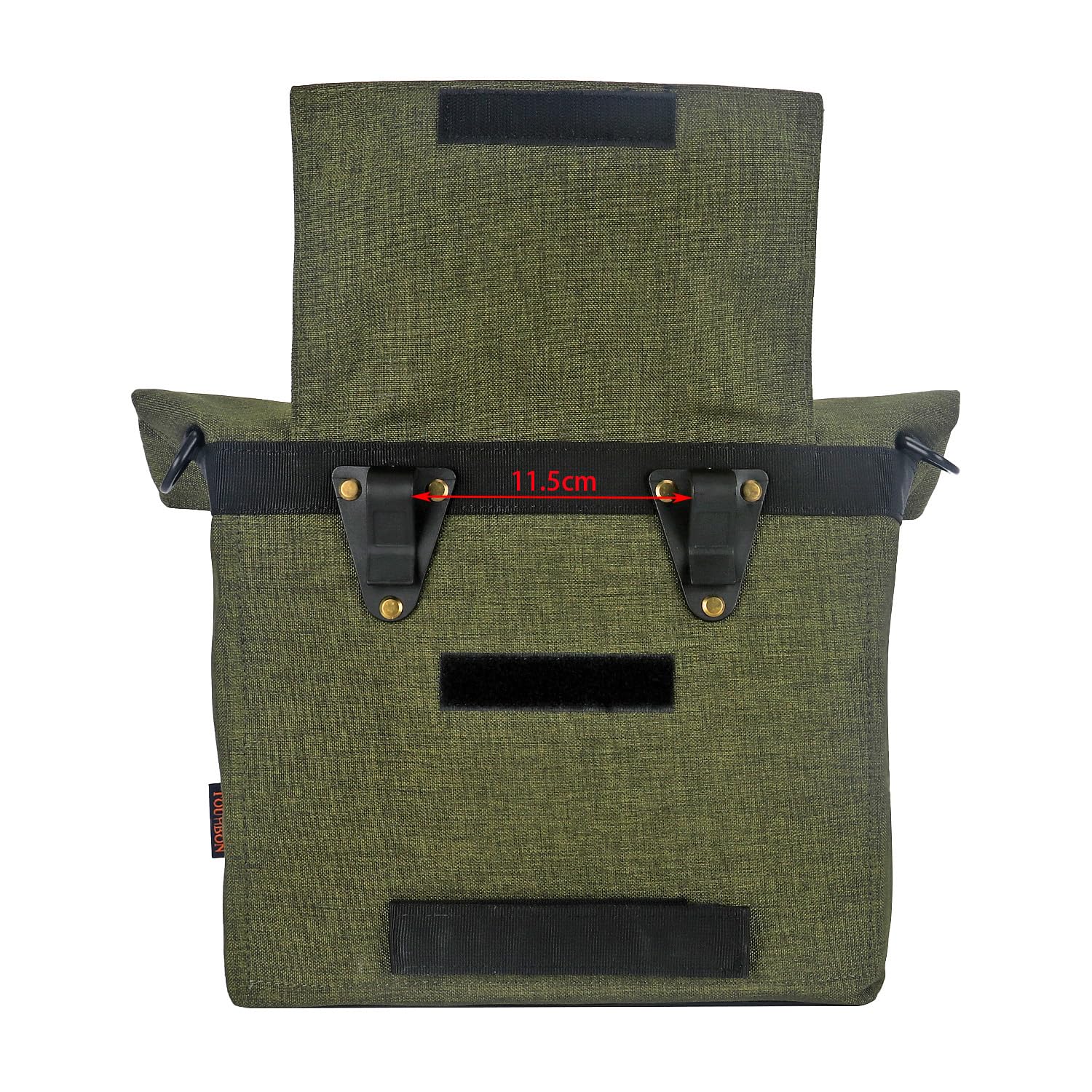 TOURBON Sacoche Double en Nylon pour vélo - Sac de siège arrière de Moto