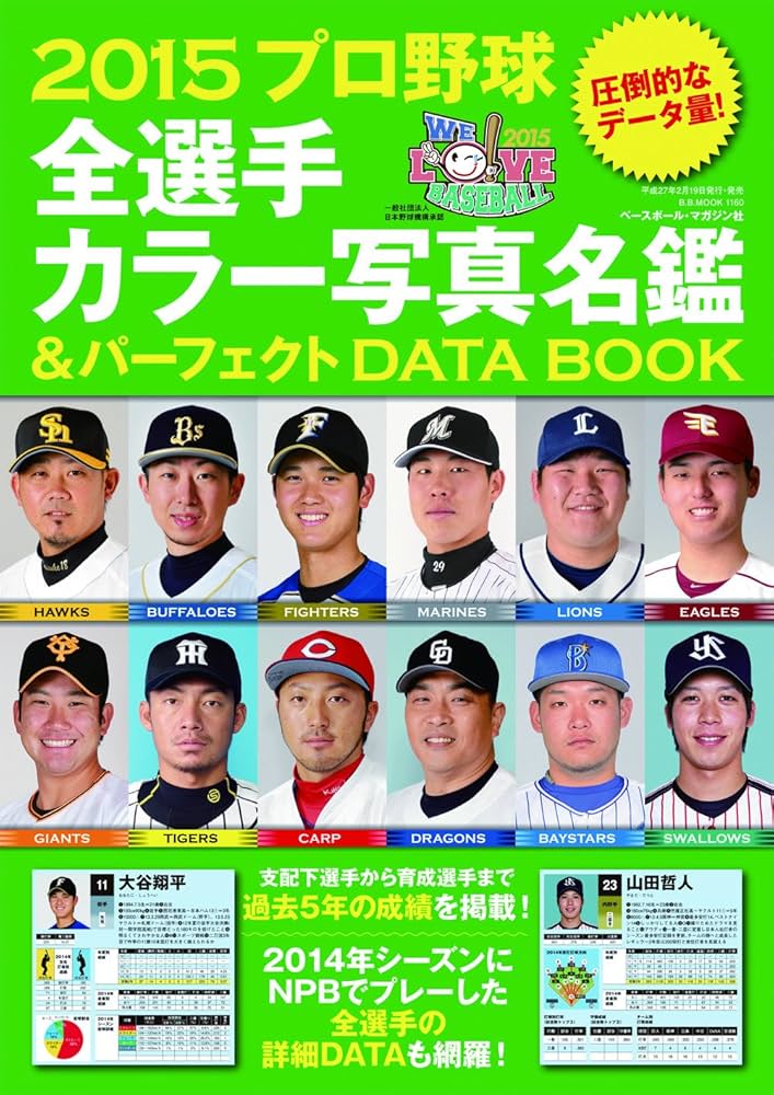Amazon.co.jp: 2015プロ野球名鑑&パーフェクトデータBOOK: B.B.MOOK (B