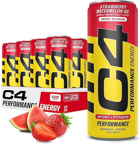 Miniatura 24 de C4 Energy - Bebida energética carbonatada sin azúcar, bebida preentrenamiento + beta alanina, cereza de medianoche, 16 onzas líquidas (paquete de 12)