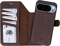 Vista 13 de BLACKBROOK Juego de funda y cartera magnética desmontable 2 en 1 para iPhone 13 Pro Max, cartera desmontable de cuero de grano completo Carter