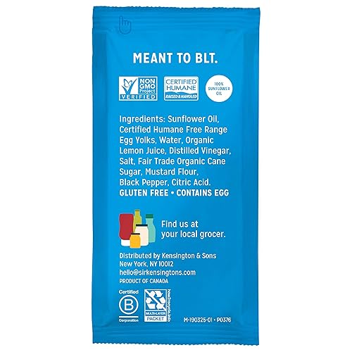 Miniatura 3 de Sir Kensington's Mayonesa, paquetes clásicos de Mayo para llevar, sin gluten, proyecto sin OMG, verificado por proyecto sin OMG, huevos certificados