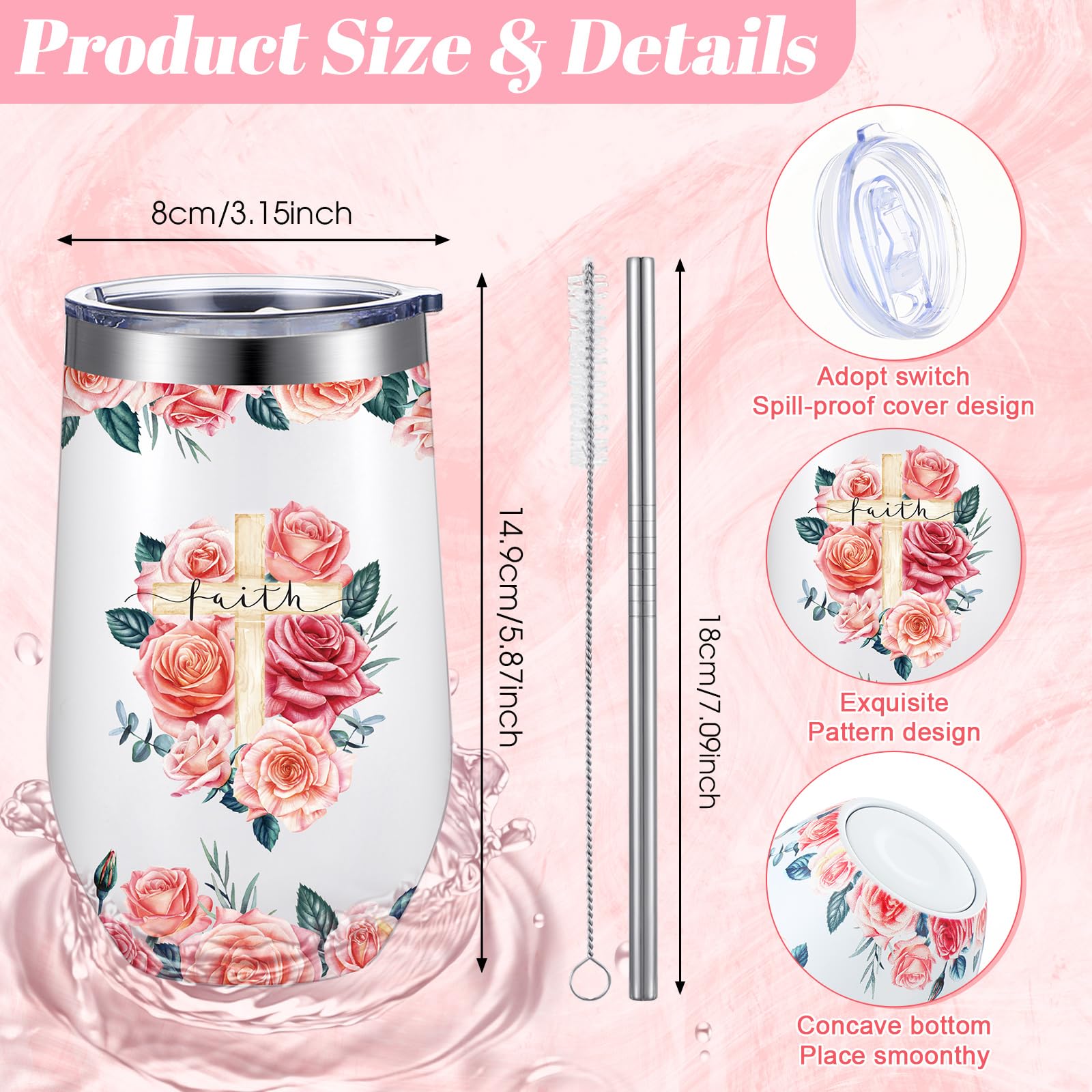 Gobelets à Vin Isothermes En Acier Inoxydable Avec Couvercle