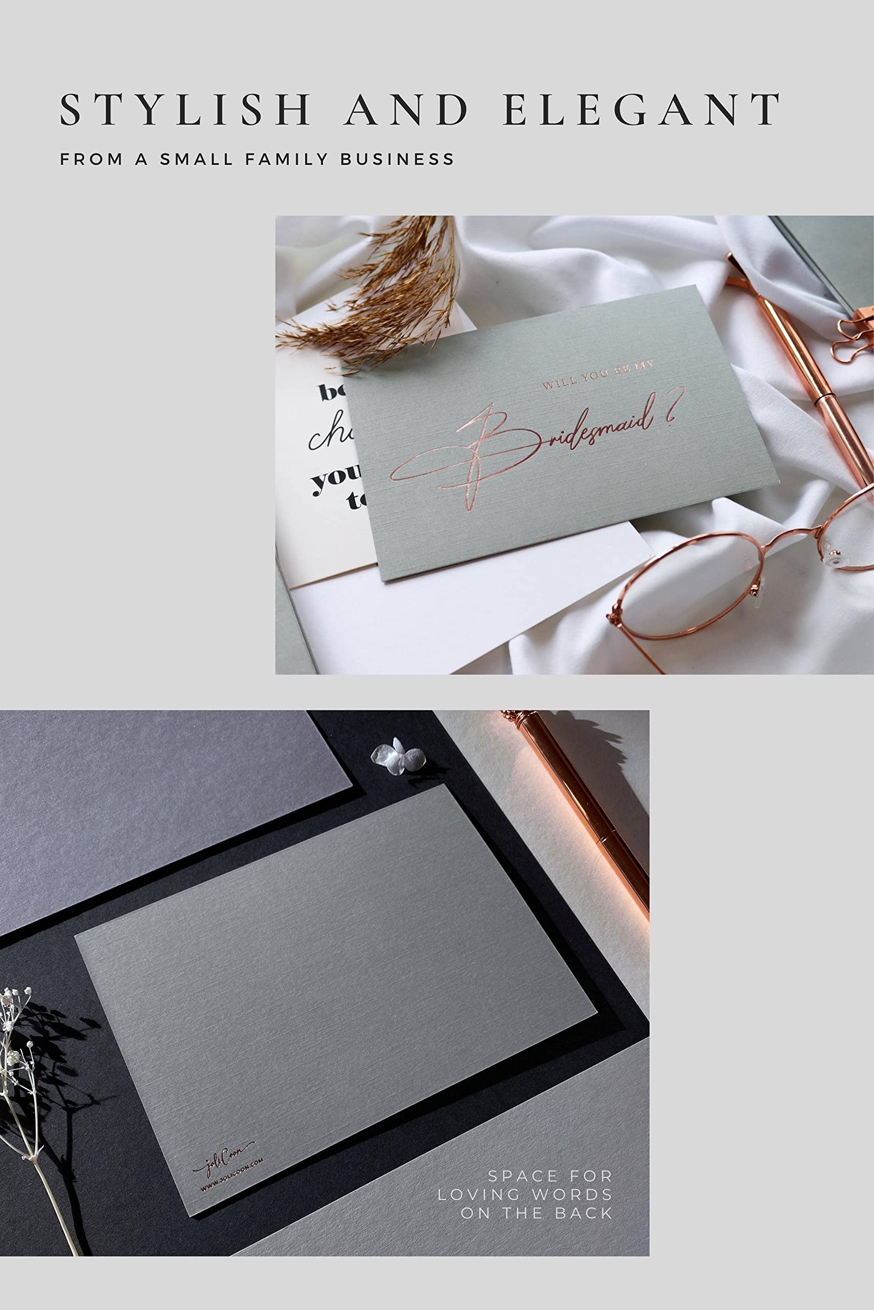 Joli Coon 5 Will you be my bridesmaid cards with envelopes and wax seals, Bridesmaid proposal cards, Bridesmaid, 5 cards - Image 2