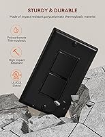 Vista 3 de AIDA - Interruptor de luz basculante decorativo de un solo polo con doble palanca, interruptores de luz eléctricos autoaterrados de 15 amperios