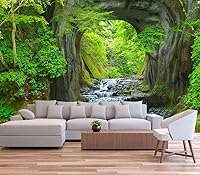 Vista 76 de Papel tapiz tropical de hojas de plátano verde, murales de plantas para dormitorio y sala de estar (no es autoadhesivo)