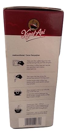 Kapal Api Easy Drip Tana Toraja Luwak Blend 5-ct, 50 Gram (Pack of 10)