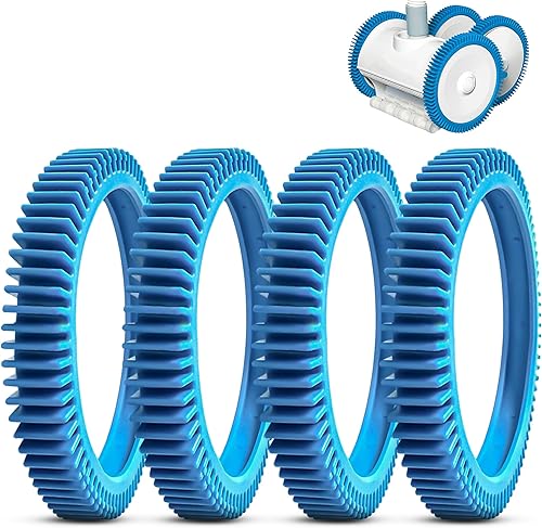 Miniatura 4 de AR-PRO Paquete de 2 neumáticos de repuesto con repuesto Super Hump compatibles con limpiadores de piscinas Poolvergnuegen y Hayward Número de pieza