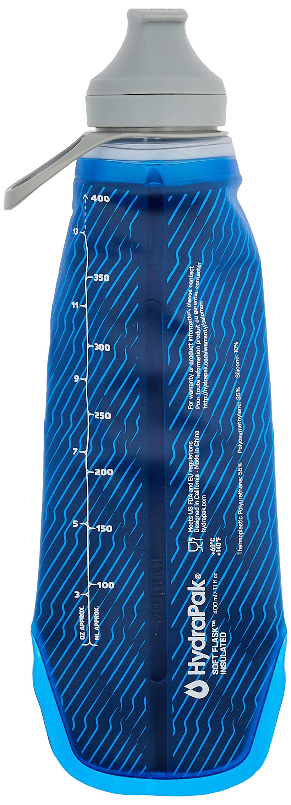 Salomon Soft Flask 400ml/13oz Insulated 42 Accesorios de Hidratación Unisexo, Temperatura adecuado, Comodidad sobre la marcha, Practicidad versátil, Azul