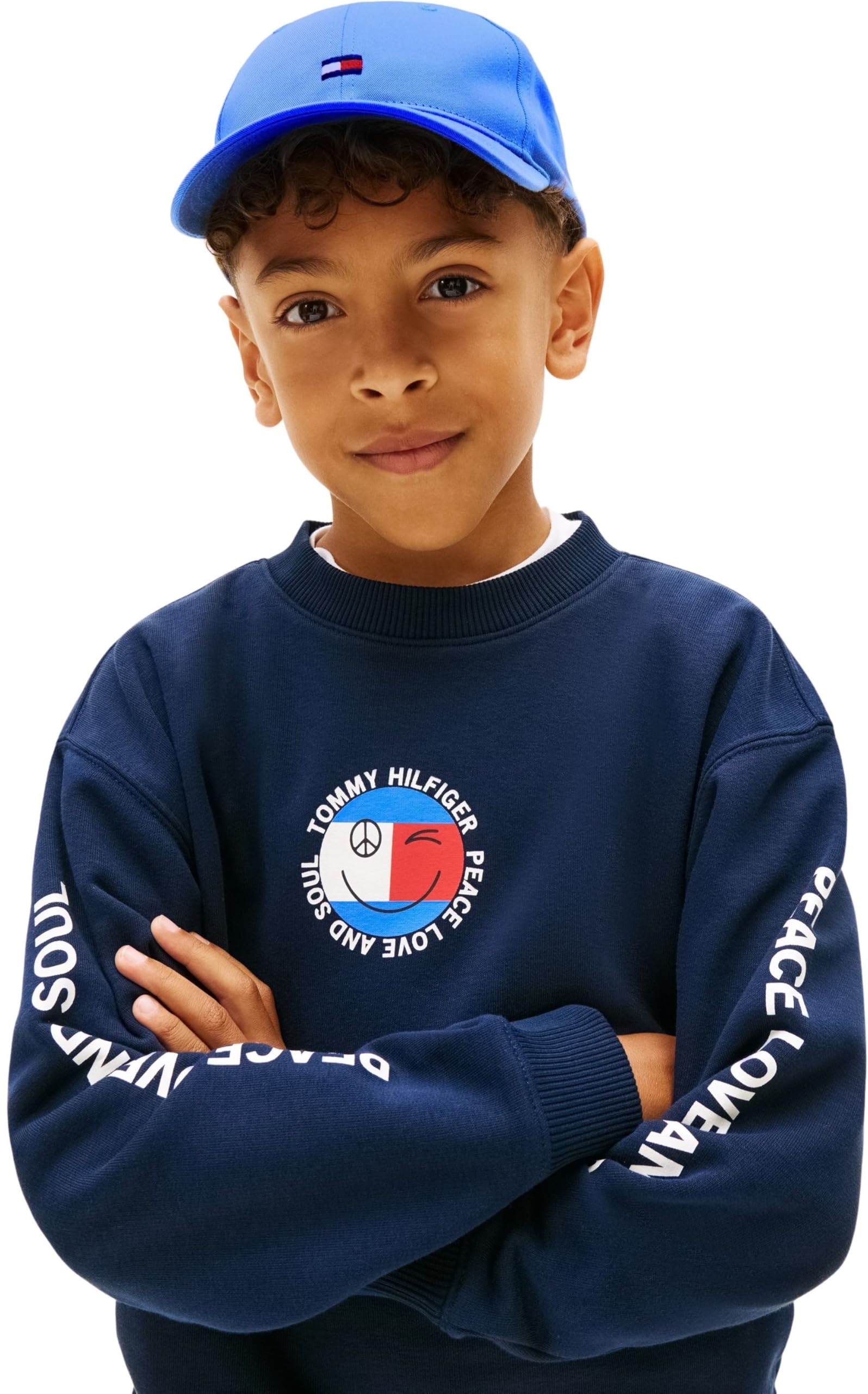 Tommy Hilfiger - Small Flag cap Ka0ka00025, Copricapo Unisex - Bambini e Ragazzi