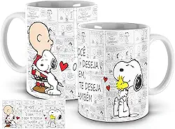 Vipstar Caneca Branca - Snoopy - 325ml