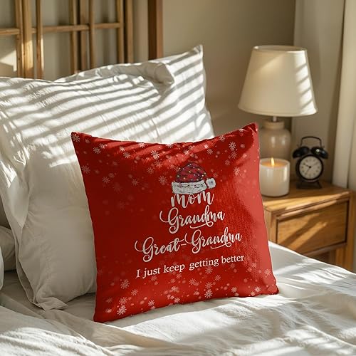 Miniatura 3 de Funda de almohada de 18 x 18 pulgadas, regalos para mamá, abuela, bisabuela y abuela