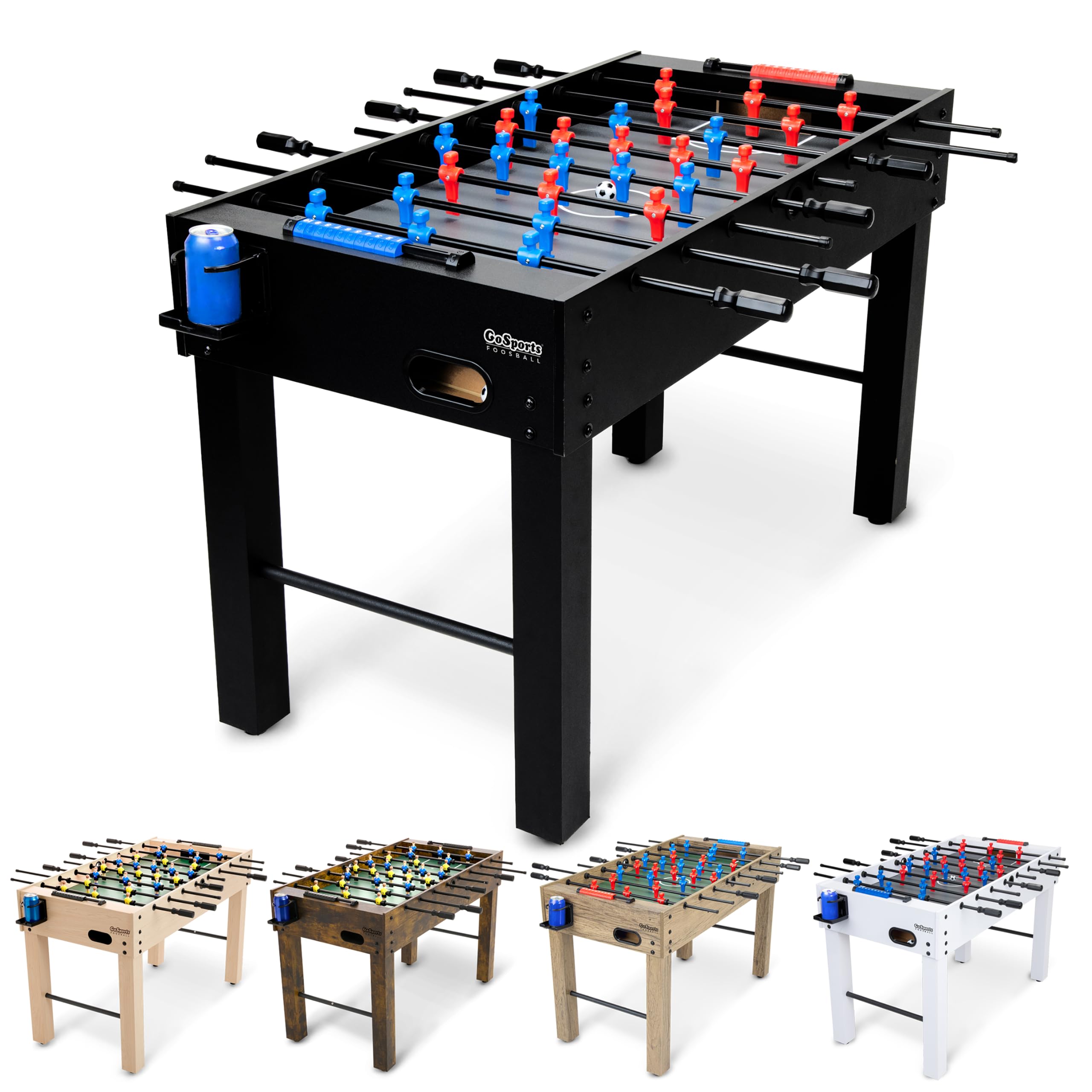 GoSports 48 Inch Foosball Table for Home, Office or Game Room – Choose Color