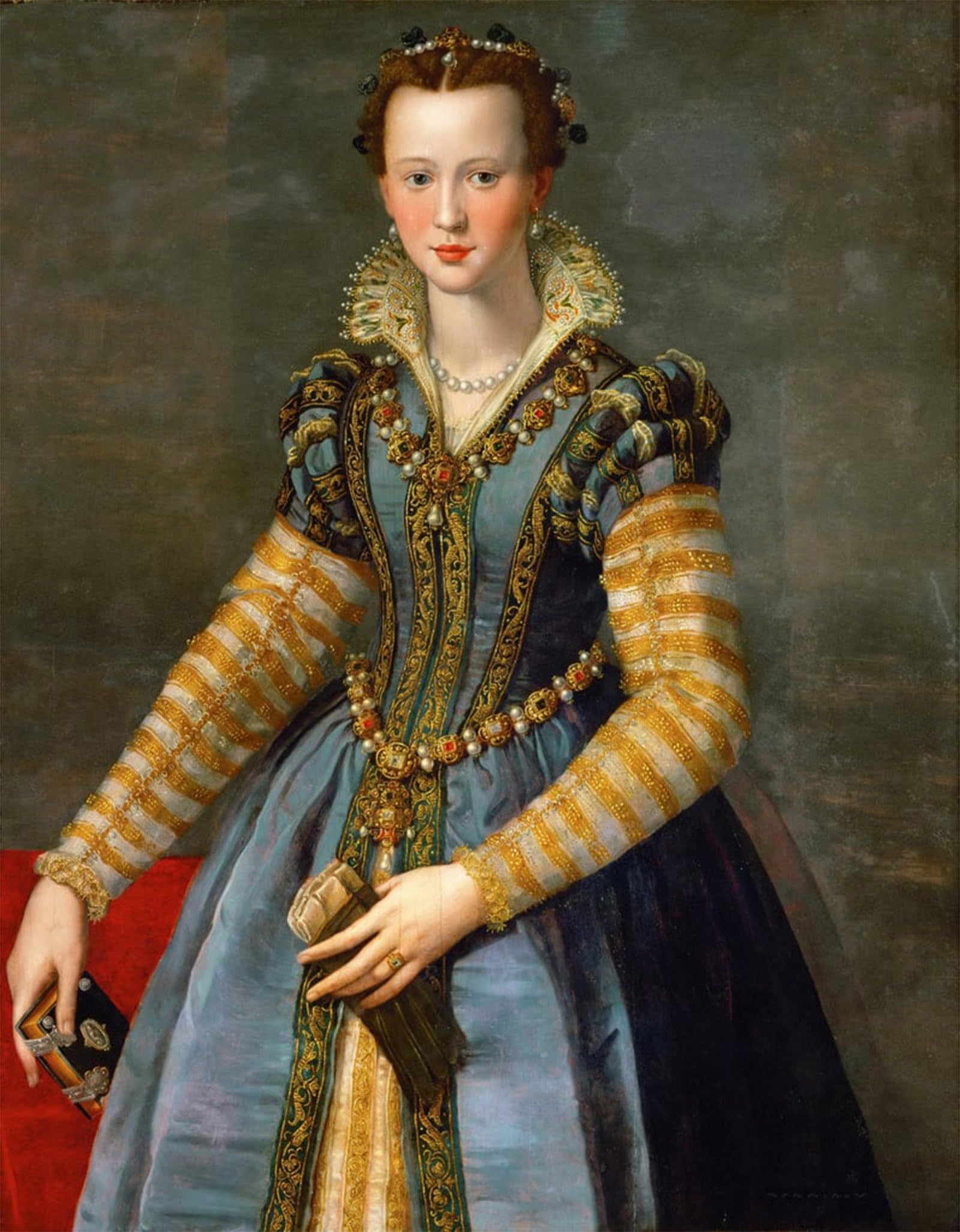 SERENDIPITP Aesthetic Poster Photo Wall Print Retro Picture Portrait of Maria by Alessandro Allori Modern Wall Artwork for Home Decor 60x90cm