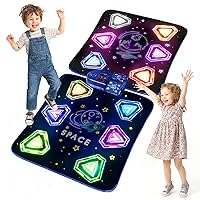 PAFOLO 2-Player Dance Mat for Kids 4-8: Electronic LED Music Toy with 5 Modes, Boosts Coordination, Rhythm & Focus - Girls Dance Pad 67x31in