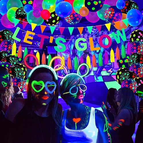 Miniatura 3 de Paquete de 209 suministros para fiestas brillantes, decoraciones temáticas para colgar, mantel de decoración de fiesta de cumpleaños, globos, palos,