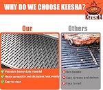 KEESHA 7583 Remplacement de grindle pour Weber Q200, Q220, Q2000, Q2400 Grills à gaz, BBQ Accessoires pour Weber Q200 Series Grills, insert de glissade 96000 396001 566001 566002 566014