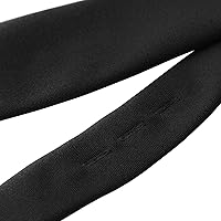 Vista 3 de Jacob Alexander Corbata de clip sólida uniforme con ojales