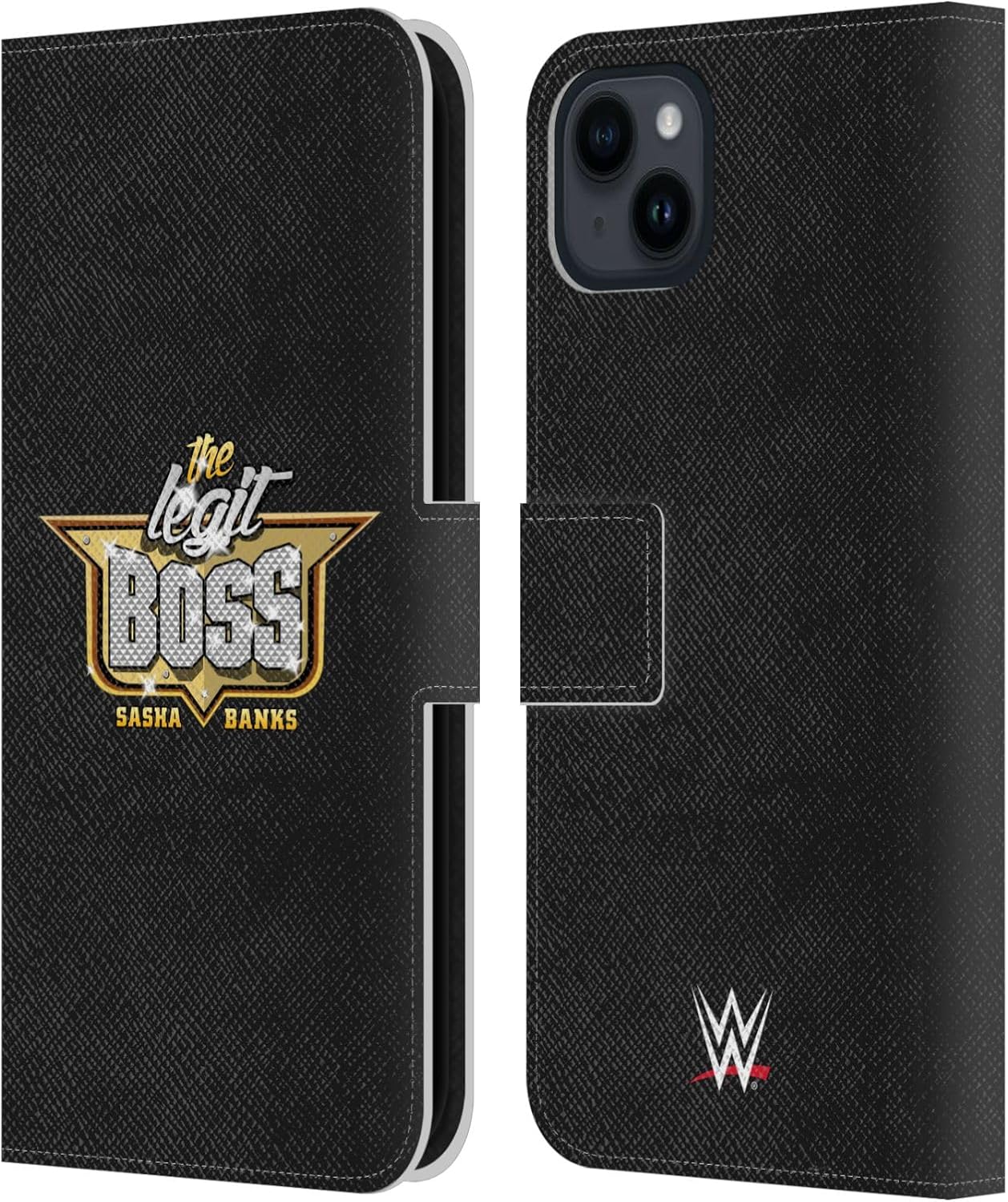 Head Case Designs Officially Licensed WWE Vintage Sasha Banks Leather Wallet Case Compatible with Apple iPhone 7/8 / SE 2020 & 2022