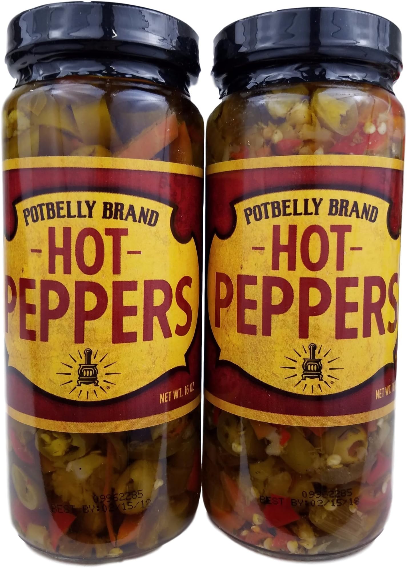 Potbelly Sandwich Shop Brand Hot Peppers 16 Oz (2 Jars)