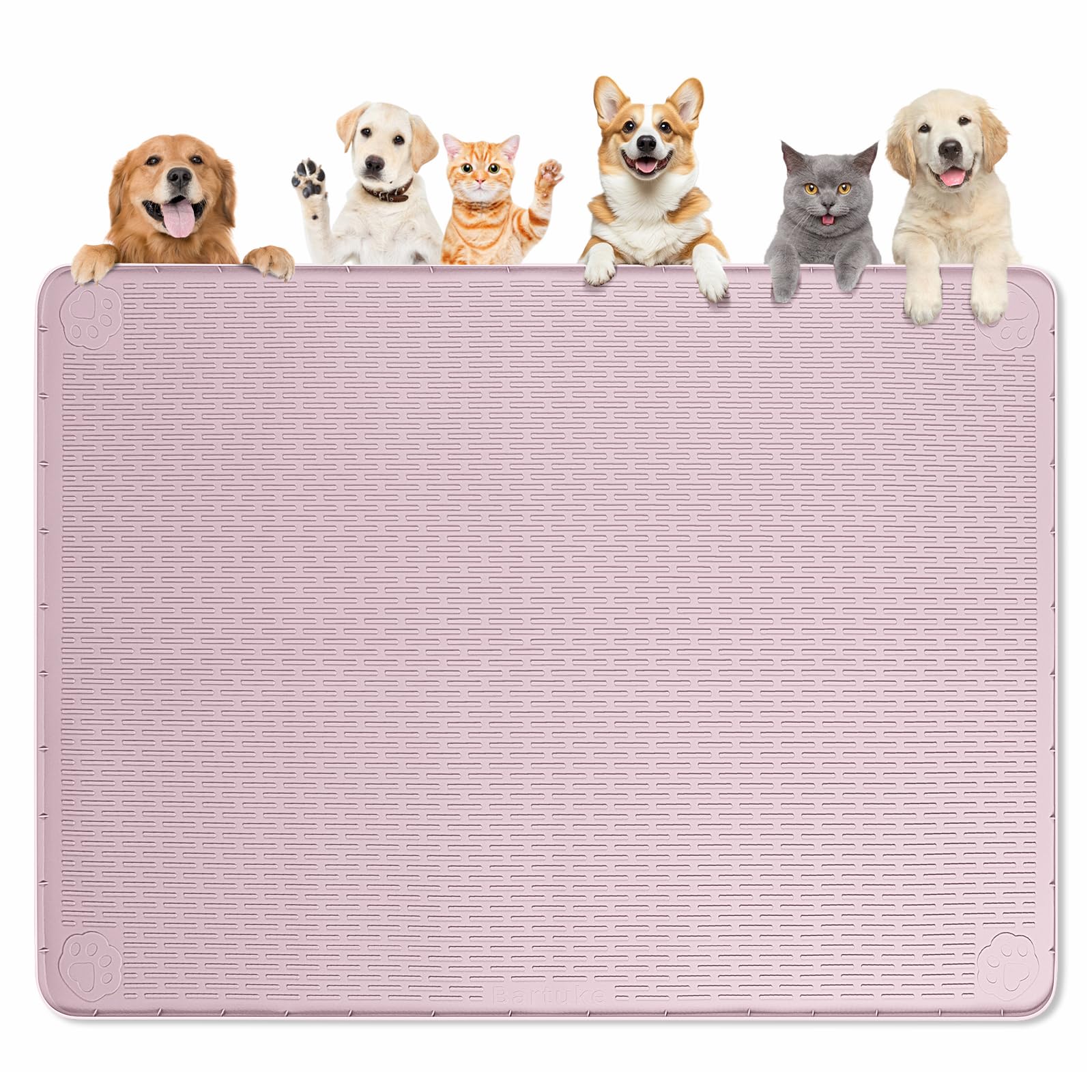 Tappetino per cibo per cani, 127 x 89 cm, extra large, per cibo e acqua