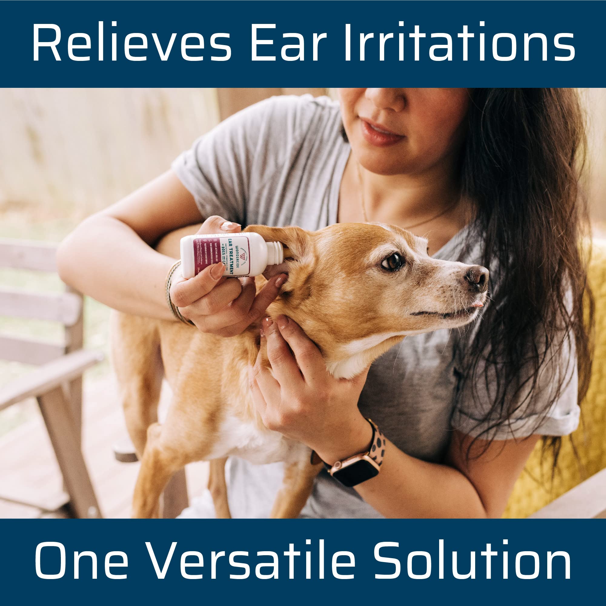 Wondercide Ear Treatment Drops For Dogs And Cats With Natural Essential