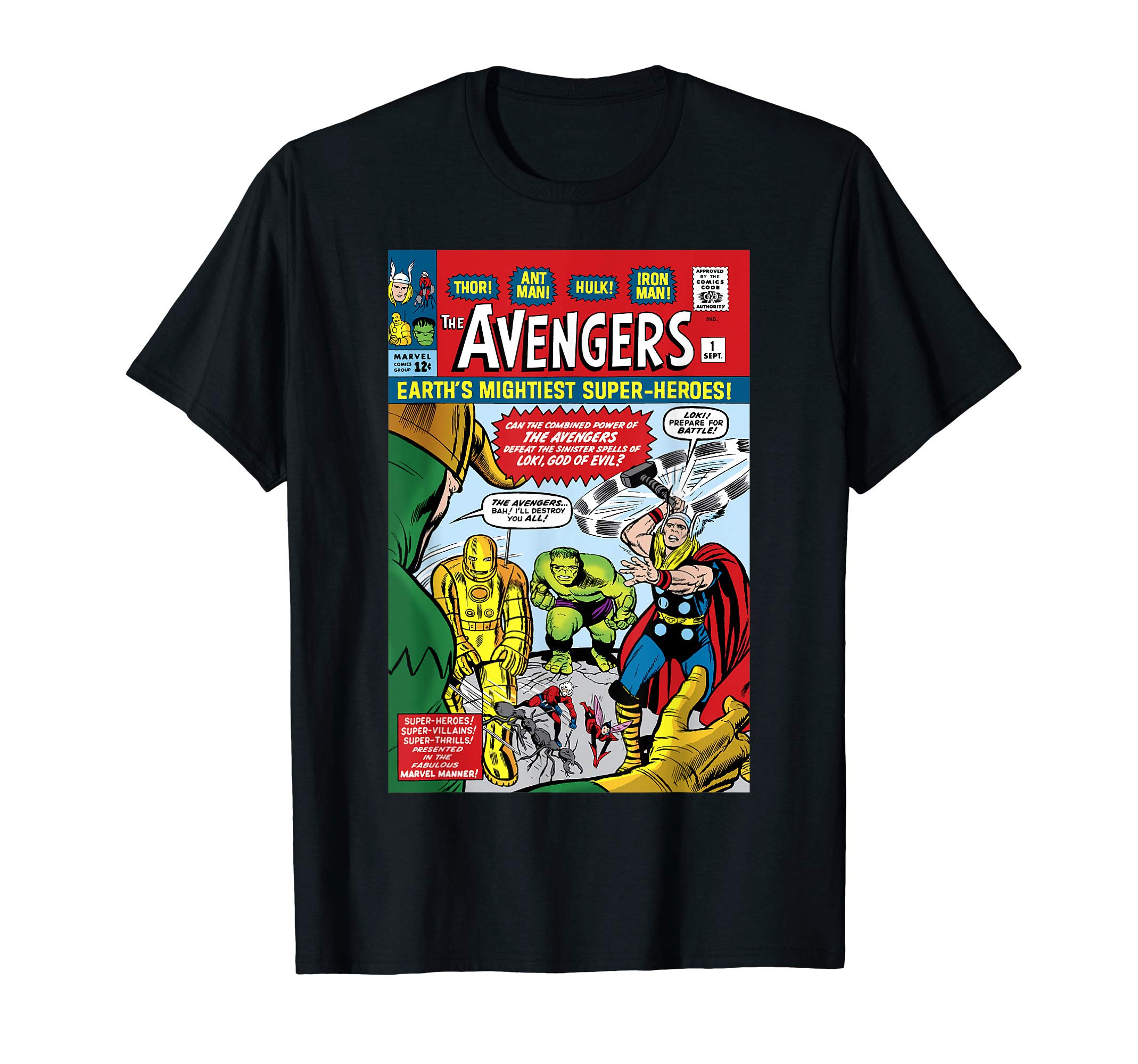 MarvelAvengers First Issue Comic Cover T-ShirtOEKO-TEX STANDARD 100