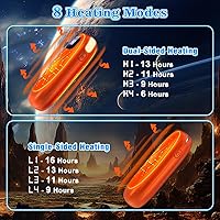 Vista 2 de Hand Warmers Rechargeable 2 Pack, Electric Dual-Sided Heating with LED Display & Flashlight, Max 127℉, 13Hrs Long Lasting Pocket Heater for