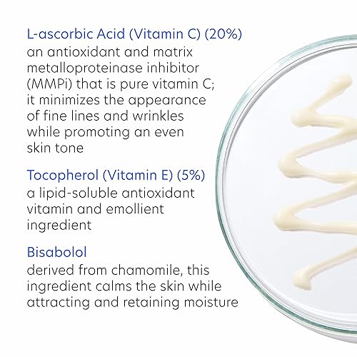 Miniatura 4 de PCA SKIN Strength Max - Suero de vitamina E y vitamina C, suero facial antiarrugas para iluminar la piel, tubo de 1.0 onzas líquidas