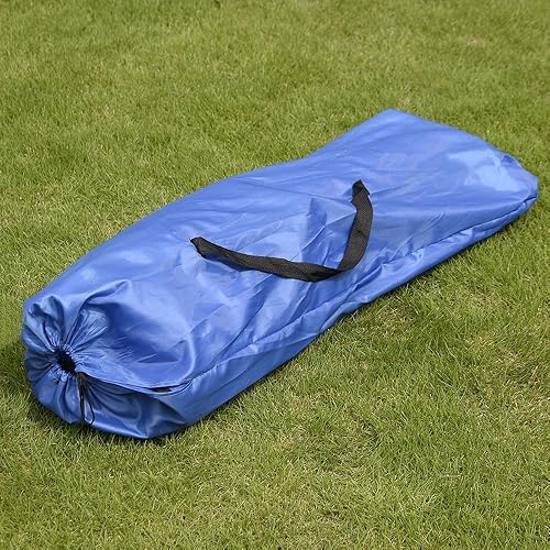 Miniatura 6 de Silla plegable portátil de 2 asientos para exteriores con sombrilla extraíble azul [Stock de EE. UU.]