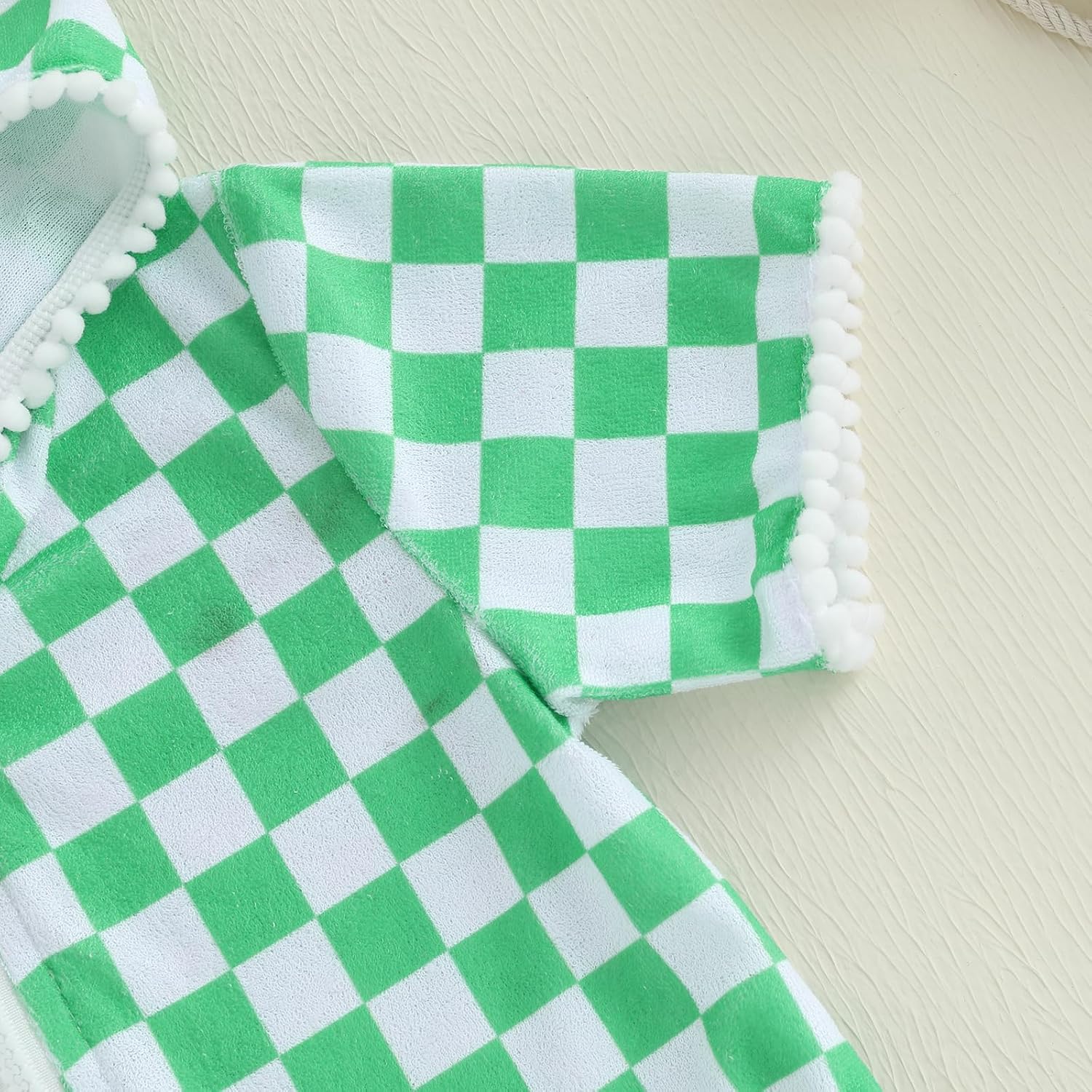 Yccutest Toddler Hooded Terry Swim Cover Up Kids Swimsuit Coverup for Girls Beach Bathing Suit Wraps Swimwear Summer Outfits - Image 4